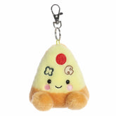 Plush Pizza Slice Clip-On from Palm Pals, featuring playful toppings like mushrooms, pepperoni, and olives